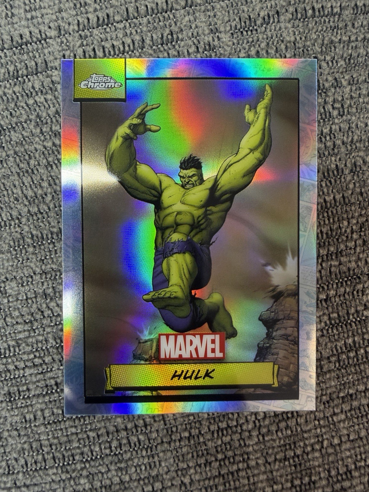 2024 Topps Chrome Marvel Refractor Hulk