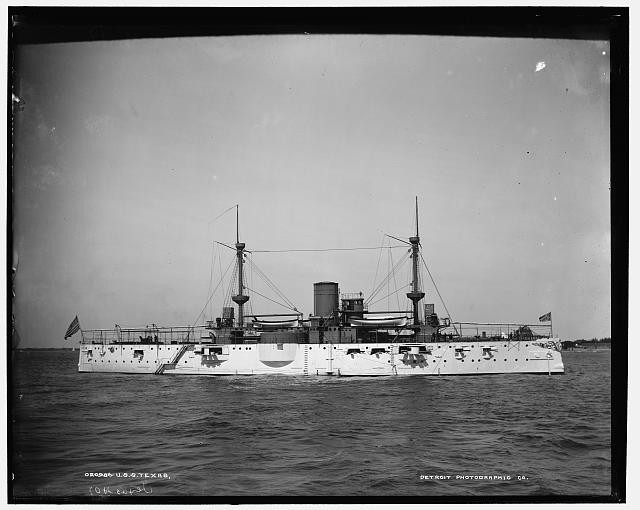 Photo:USS Texas Battleship c1895 Ocean View Photo:USS Texas Battleship c1895 Ocean View
