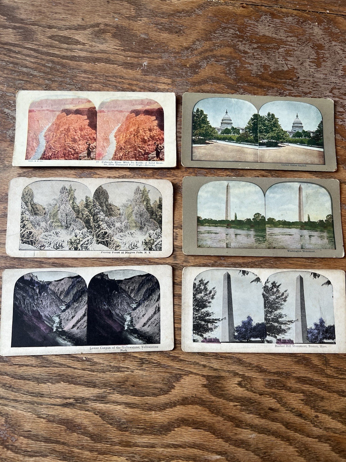 Stereoview card - choose One (1) - Famous Scenes