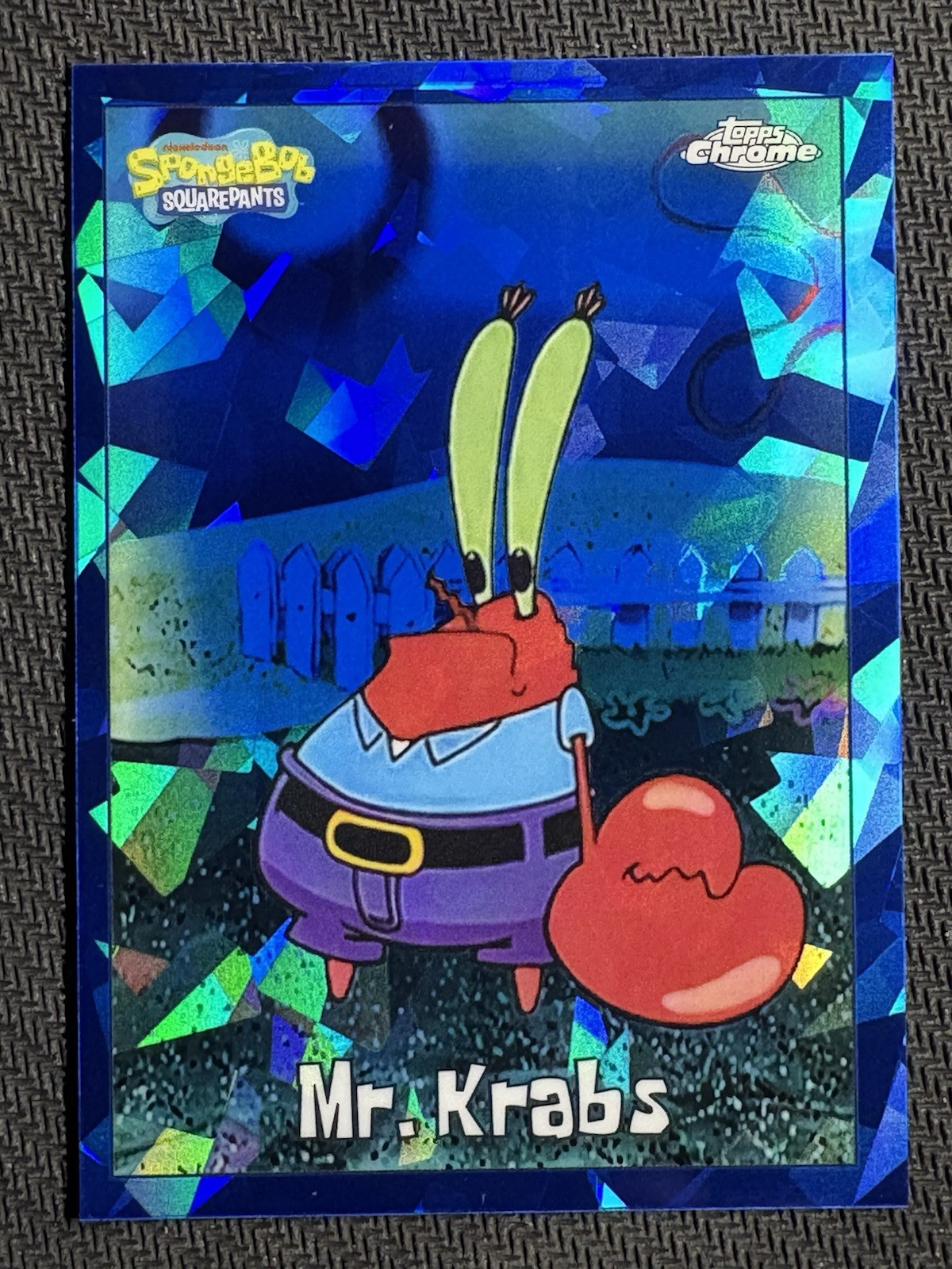 Mr. Krabs 2025 Topps Chrome SpongeBob SquarePants 25th Anniversary Sapphire #28 Mr. Krabs 2025 Topps Chrome SpongeBob SquarePants 25th Anniversary Sapphire #28