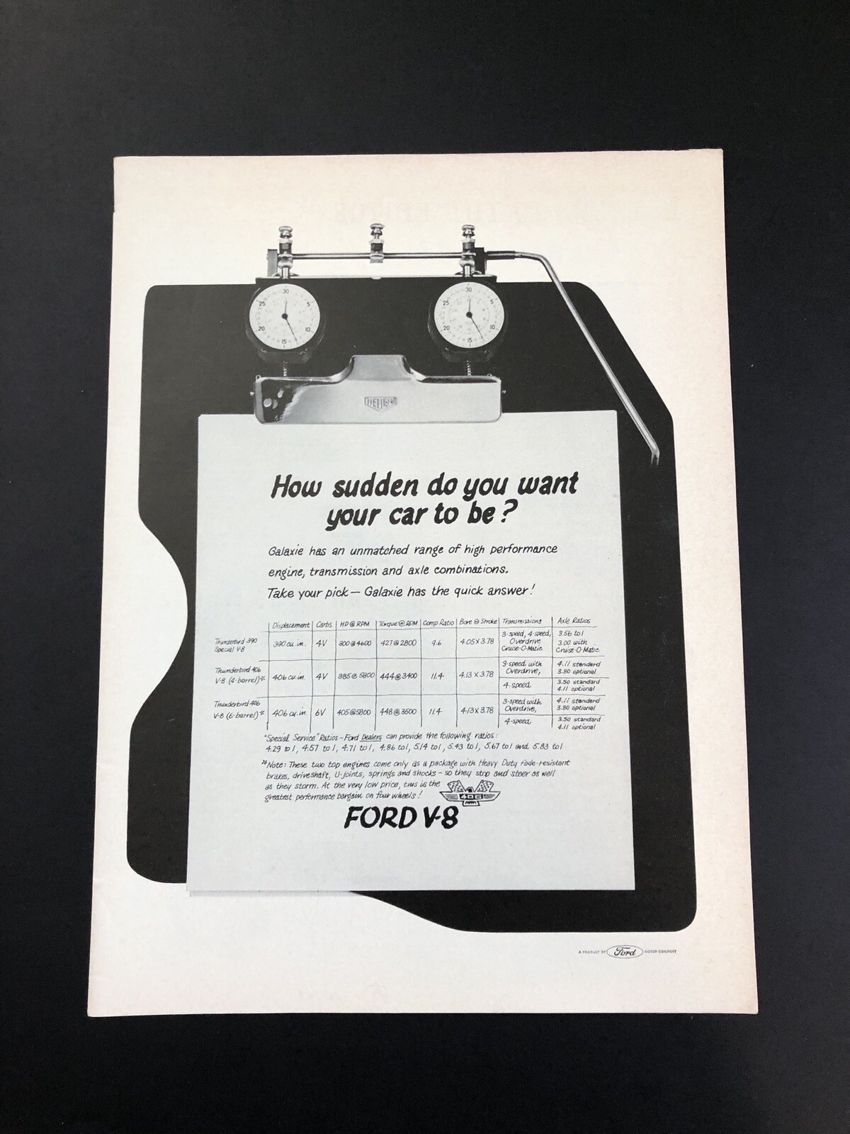 1962 FORD GALAXIE ORIGINAL VINTAGE PRINT AD ADVERTISEMENT PRINTED 1962 FORD GALAXIE ORIGINAL VINTAGE PRINT AD ADVERTISEMENT PRINTED