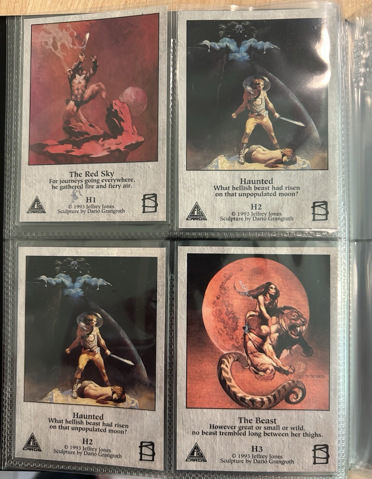 Jones Jeffrey Series 1 Hologram Chase Card Set H1 - H3 FPG + 1993 Jones Jeffrey Series 1 Hologram Chase Card Set H1 - H3 FPG + 1993
