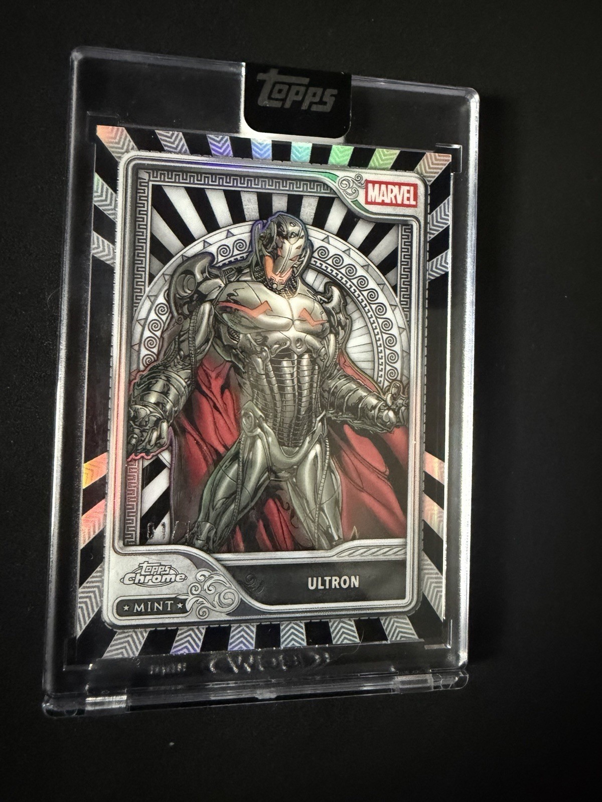 2026 Topps Mint Marvel ULTRON 01/10 Black foil Parallel Card #65 SSP 2026 Topps Mint Marvel ULTRON 01/10 Black foil Parallel Card #65 SSP