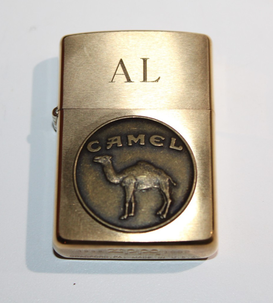 VINTAGE 1932-1992 CAMEL CIGARETTES ENGRAVED "AL" SOLID BRASS ZIPPO LIGHTER VINTAGE 1932-1992 CAMEL CIGARETTES ENGRAVED "AL" SOLID BRASS ZIPPO LIGHTER