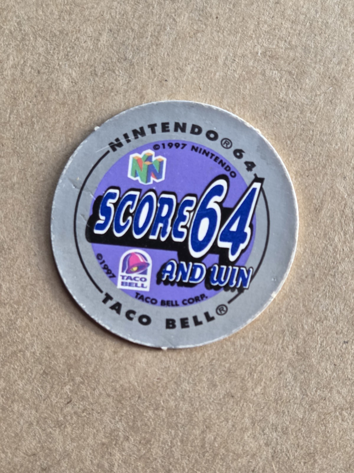 Rare 1997 N64 Taco Bell Score 64 & Win Token #11 Fulgore Killer Instinct Rare 1997 N64 Taco Bell Score 64 & Win Token #11 Fulgore Killer Instinct