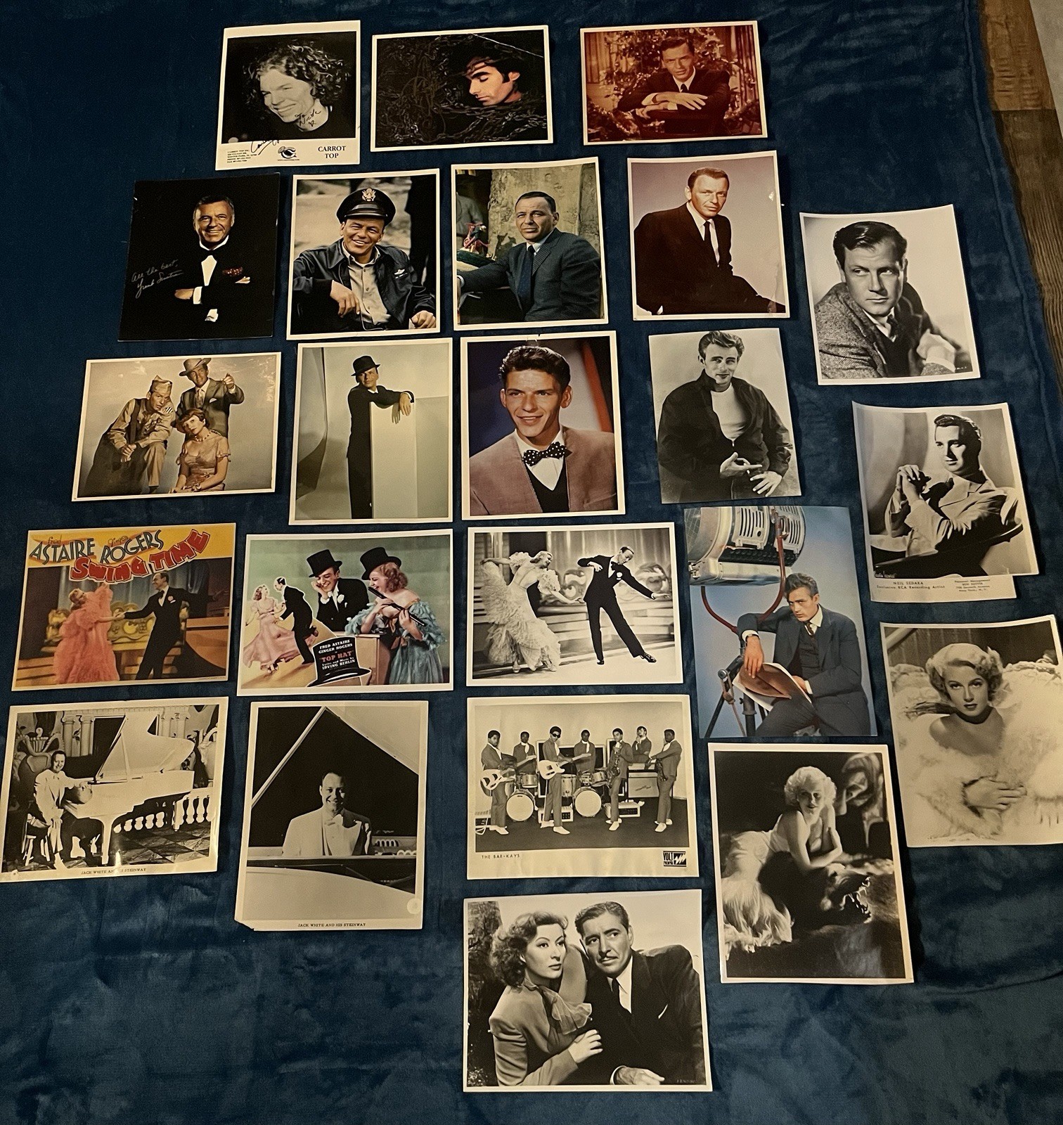 Vintage Hollywood Celebrities Autograph And Print Lot Vintage Hollywood Celebrities Autograph And Print Lot