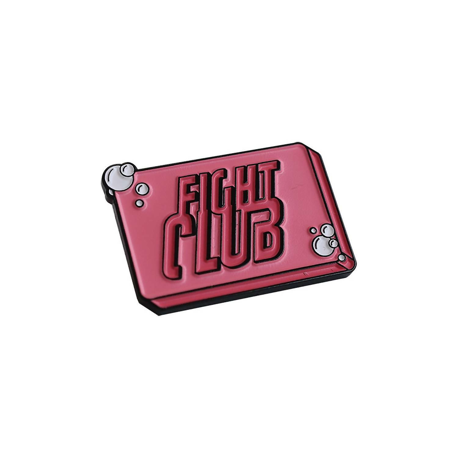 New Wootbox Fight Club Pink Soap Logo Enamel Pin Rare