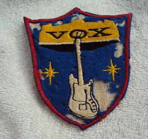 Vintage 60s 70s VOX Amplifier Sew On Patch Strat Distressed Is The Head Dead Yet Vintage 60s 70s VOX Amplifier Sew On Patch Strat Distressed Is The Head Dead Yet