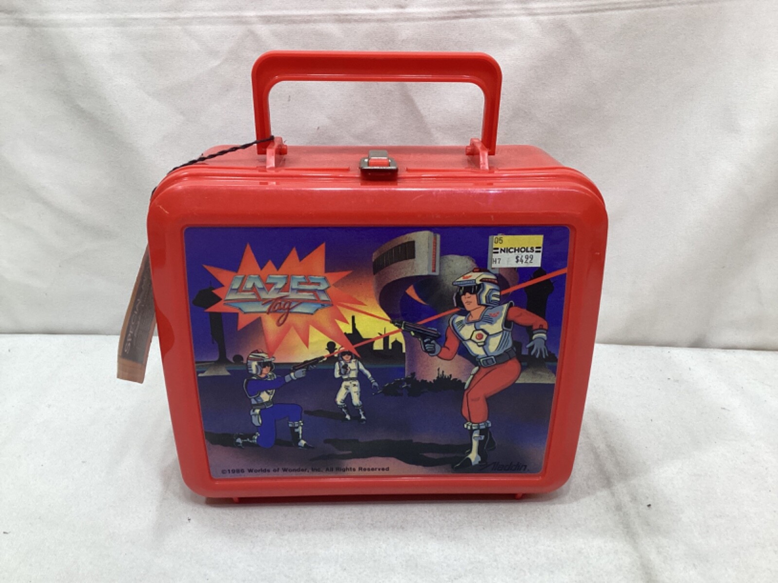 1986 Vintage Lazer Tag Plastic Lunchbox Thermos NEW Tags Aladdin FREESHIP 1986 Vintage Lazer Tag Plastic Lunchbox Thermos NEW Tags Aladdin FREESHIP