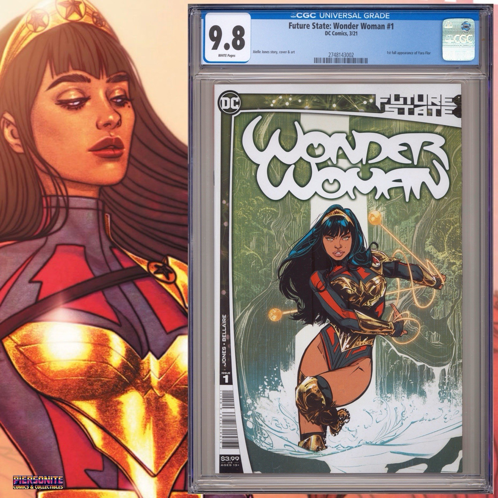 CGC 9.8 Future State: Wonder Woman #1 2021 White Pages