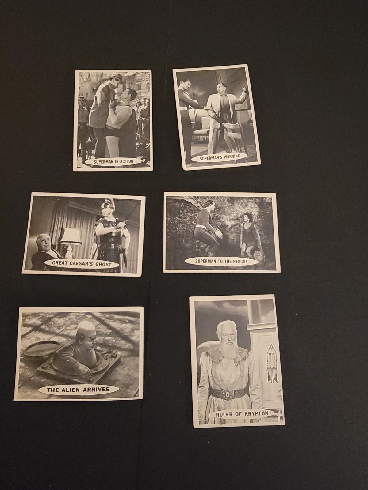 Vintage 1965/1966 Topps Superman TV Series Cards-Lot Of 6-nice Condition Vintage 1965/1966 Topps Superman TV Series Cards-Lot Of 6-nice Condition