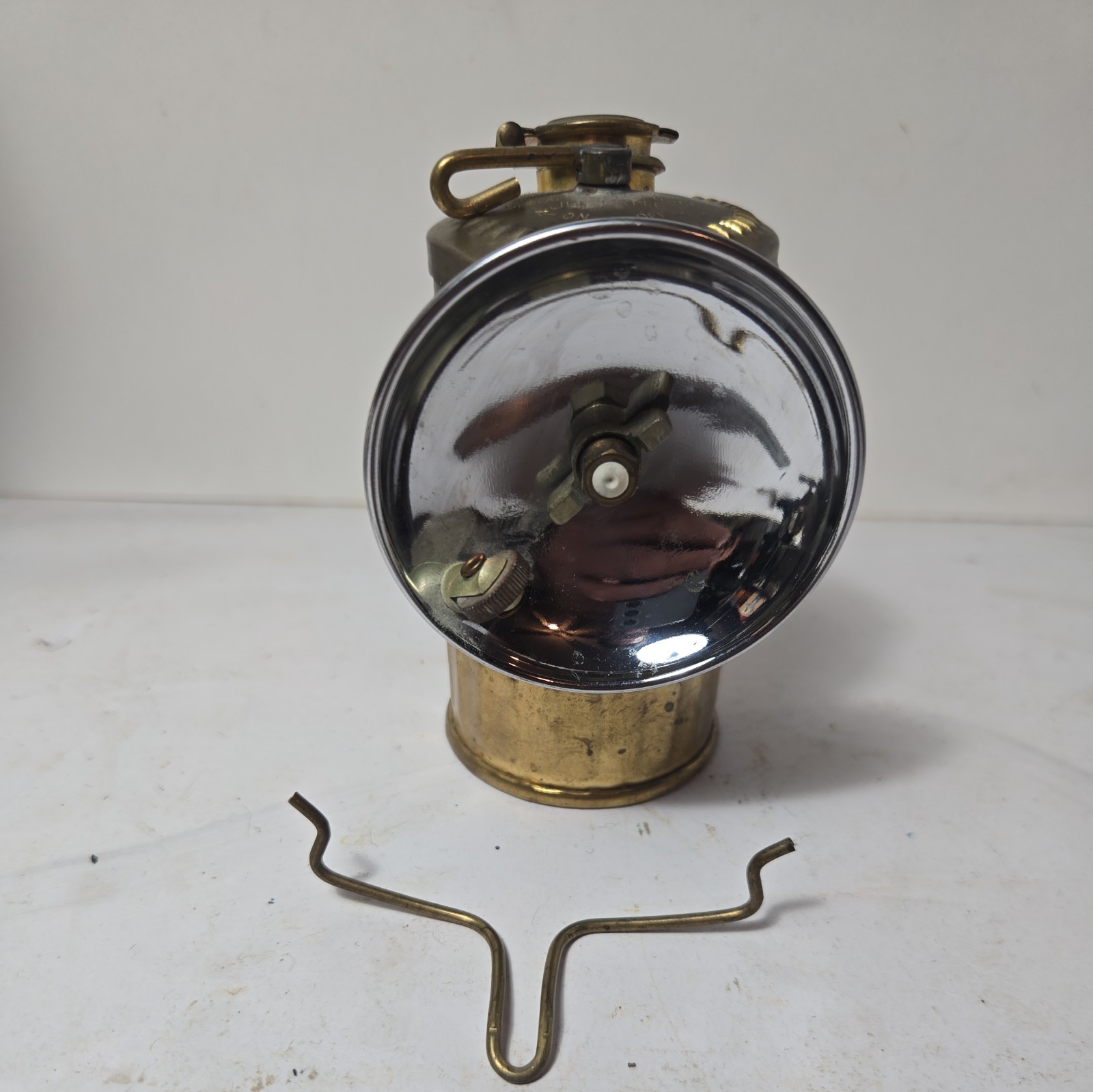 Antique OLD Vintage Justrite Brass Acetylene Miners Lamp USA Made Patent # 11512 Antique OLD Vintage Justrite Brass Acetylene Miners Lamp USA Made Patent # 11512