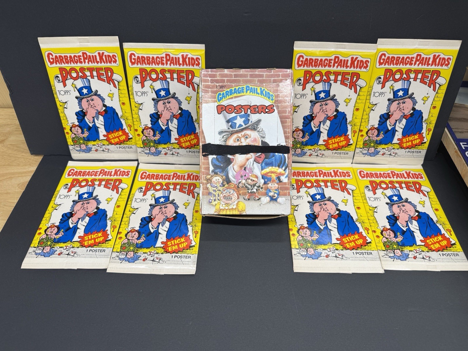 1986 Topps GARBAGE PAIL KIDS POSTER LOT OF 8 NOS WITH DISPLAY BOX 1986 Topps GARBAGE PAIL KIDS POSTER LOT OF 8 NOS WITH DISPLAY BOX