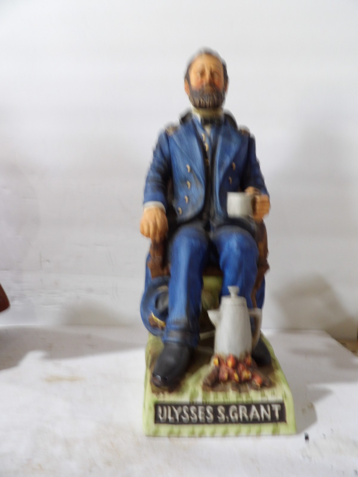 McCormick Ulysses S Grant Union General Soldier Decanter Has Back Label McCormick Ulysses S Grant Union General Soldier Decanter Has Back Label