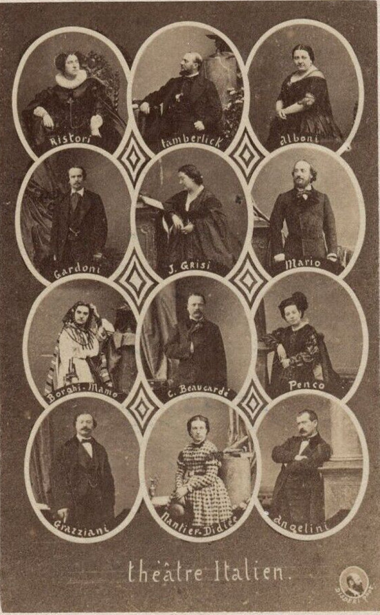 CDV Vintage Photographs Disderi, Mosaic, Vintage Italian Theatre CDV Vintage Photographs Disderi, Mosaic, Vintage Italian Theatre