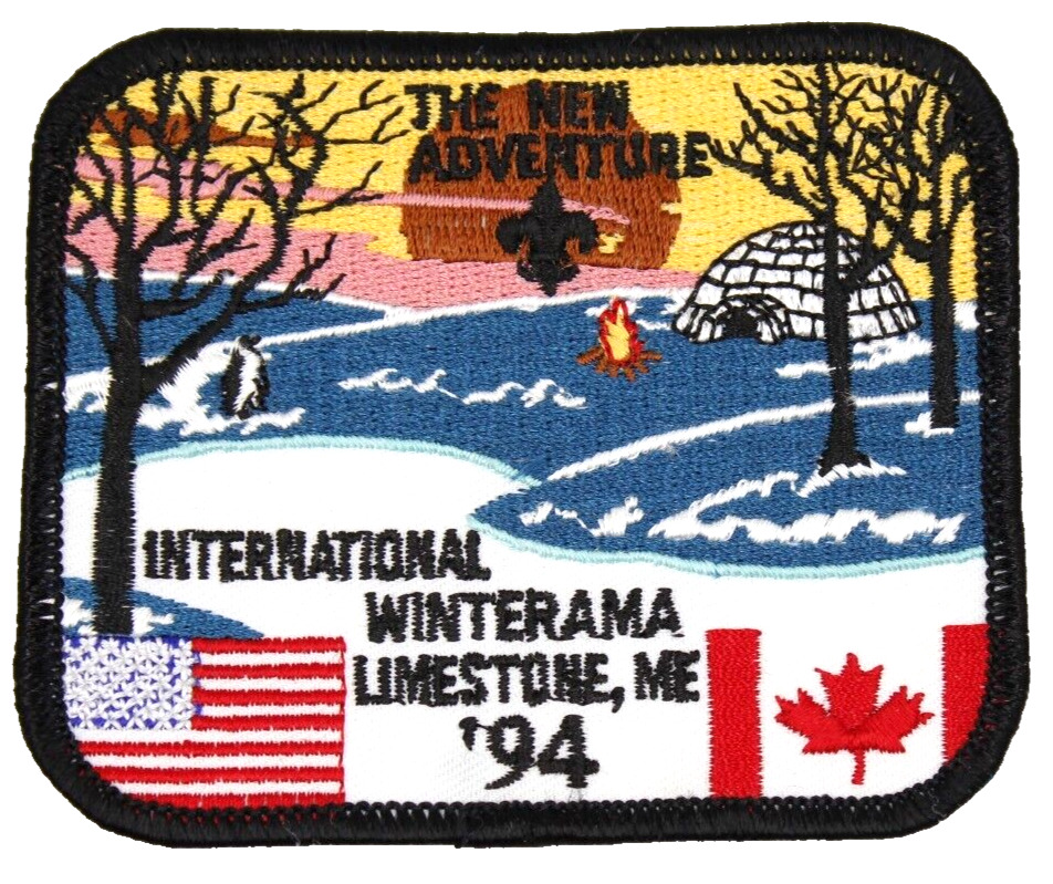 1994 International Winterama Katahdin Council Maine Patch Boy Scouts U.S. Canada