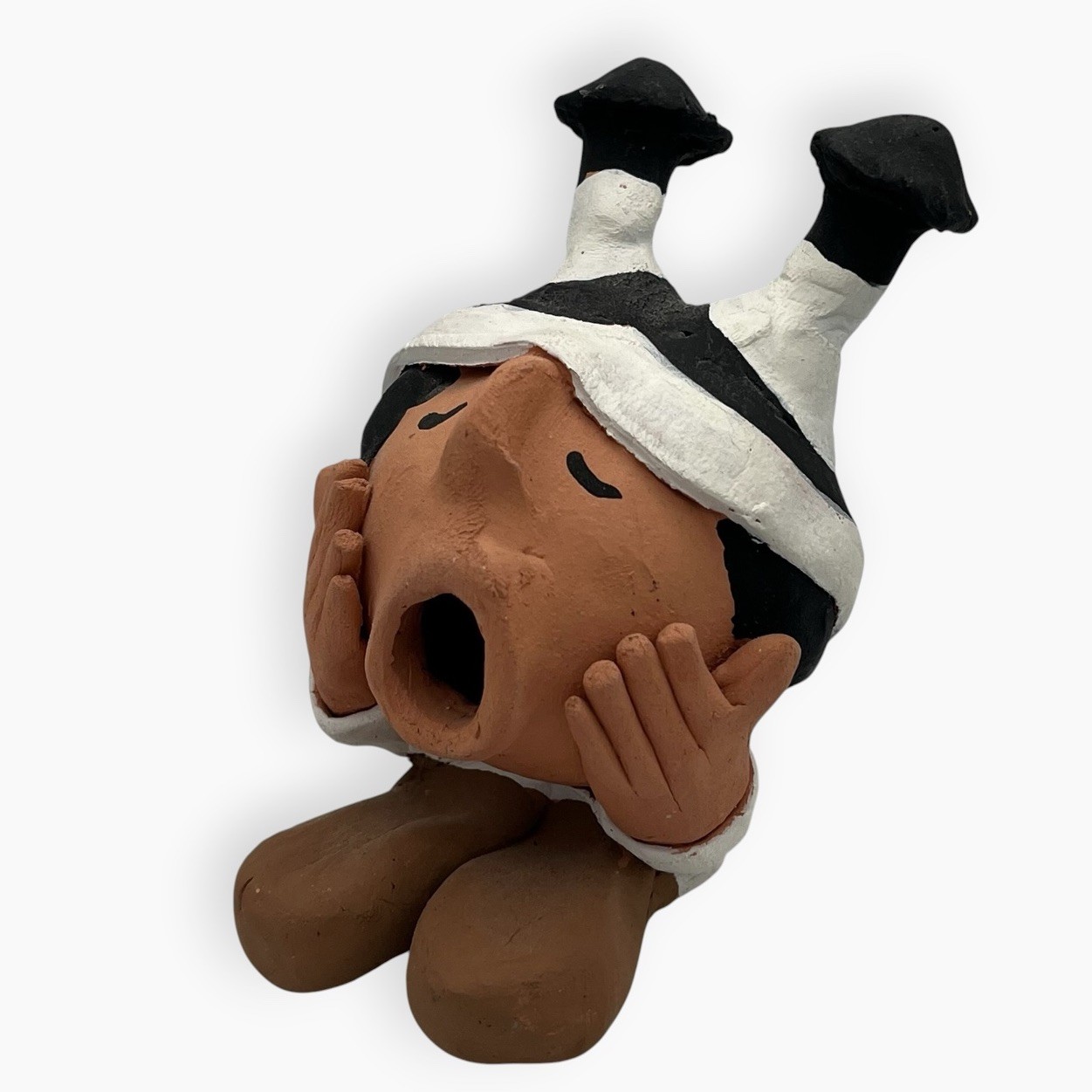 Vintage Juan Sandoval Taos Pueblo Storyteller Pottery Joshua Abraham 3.5in Vintage Juan Sandoval Taos Pueblo Storyteller Pottery Joshua Abraham 3.5in