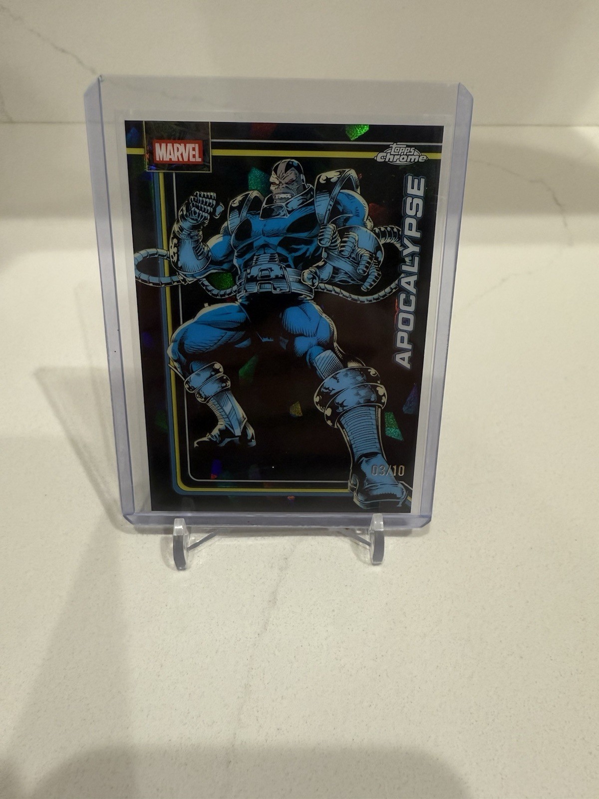 2026 Topps Chrome Sapphire Marvel Comics Apocalypse Black Refractor /10 #7 ZP71 2026 Topps Chrome Sapphire Marvel Comics Apocalypse Black Refractor /10 #7 ZP71