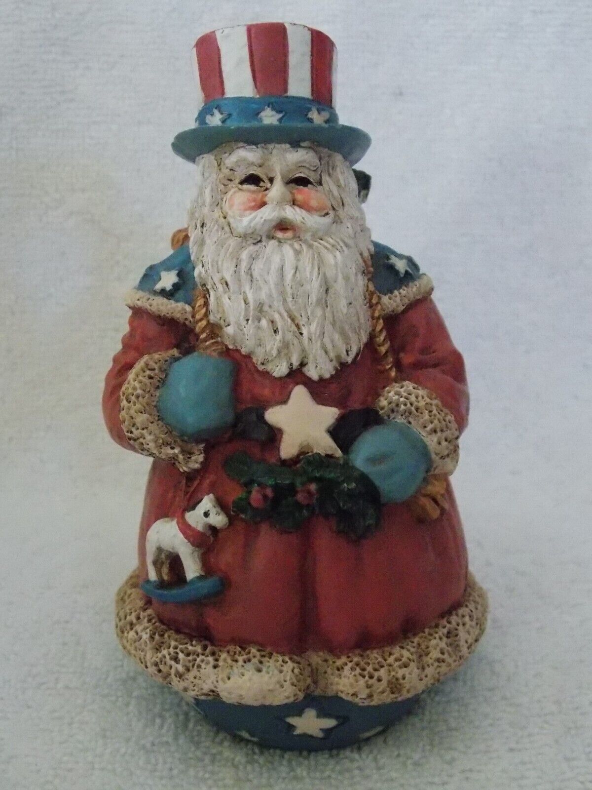 Vintage Midwest Patriotic Santa Claus Figurine