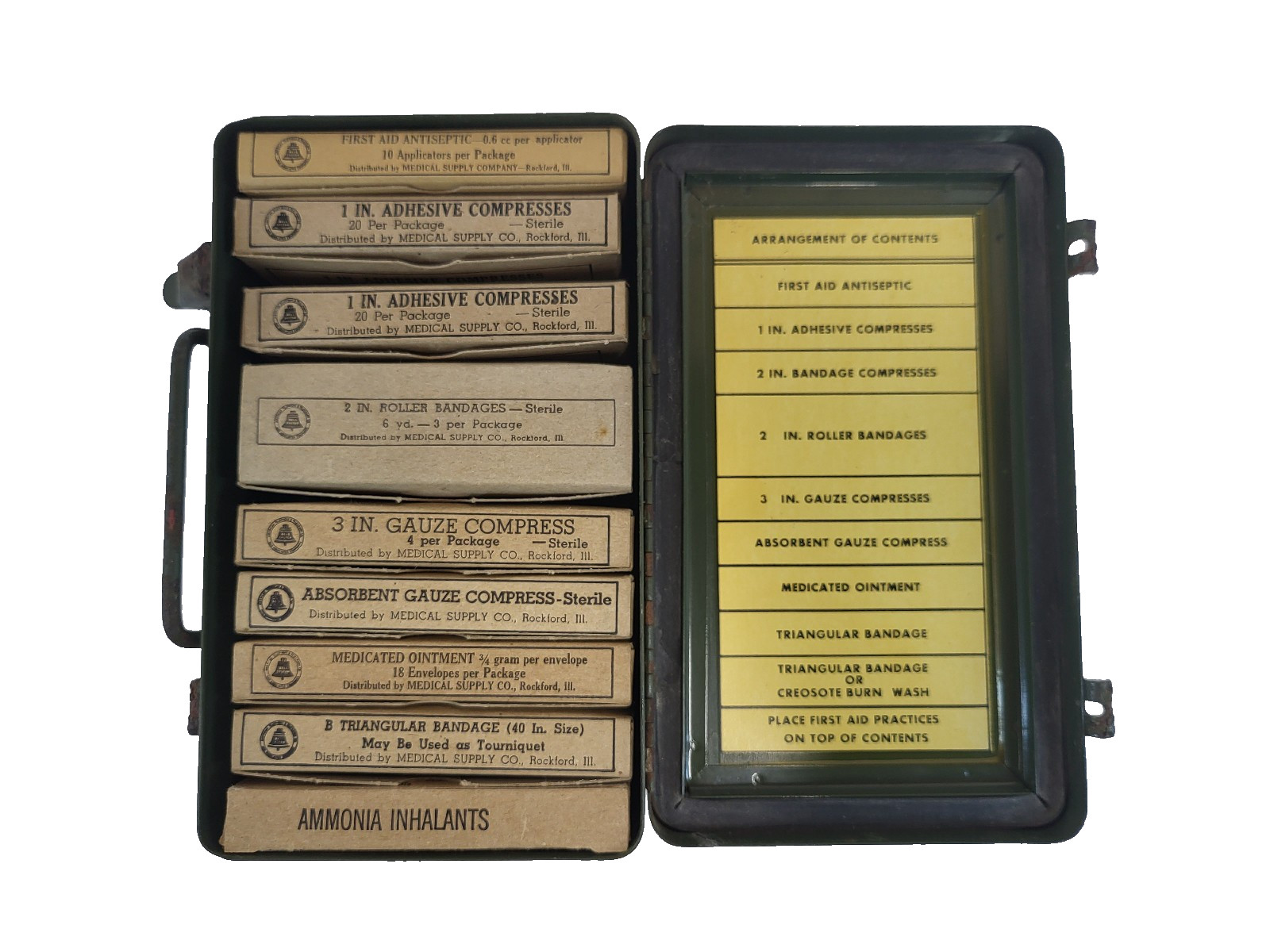 World War II U.S. Bell System -D First Aid Kit World War II U.S. Bell System -D First Aid Kit