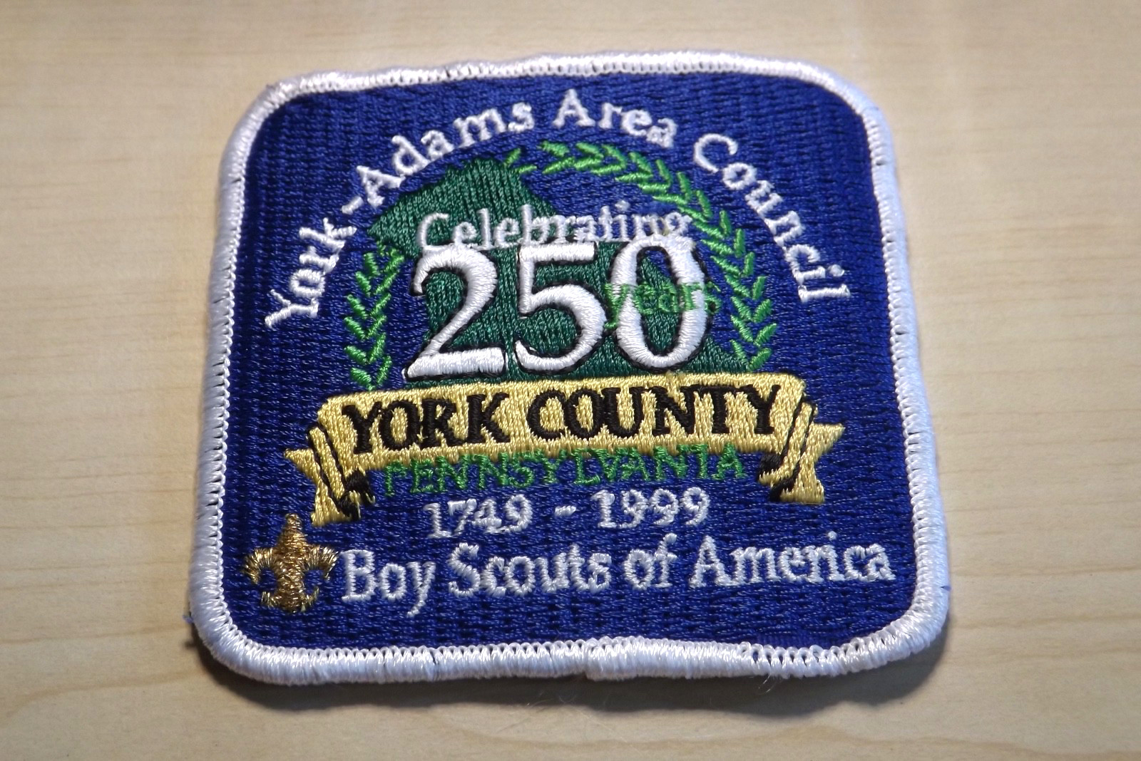 BSA York Adams Area Council Celebrating 250 Years York County PA 1999 Patch BSA York Adams Area Council Celebrating 250 Years York County PA 1999 Patch