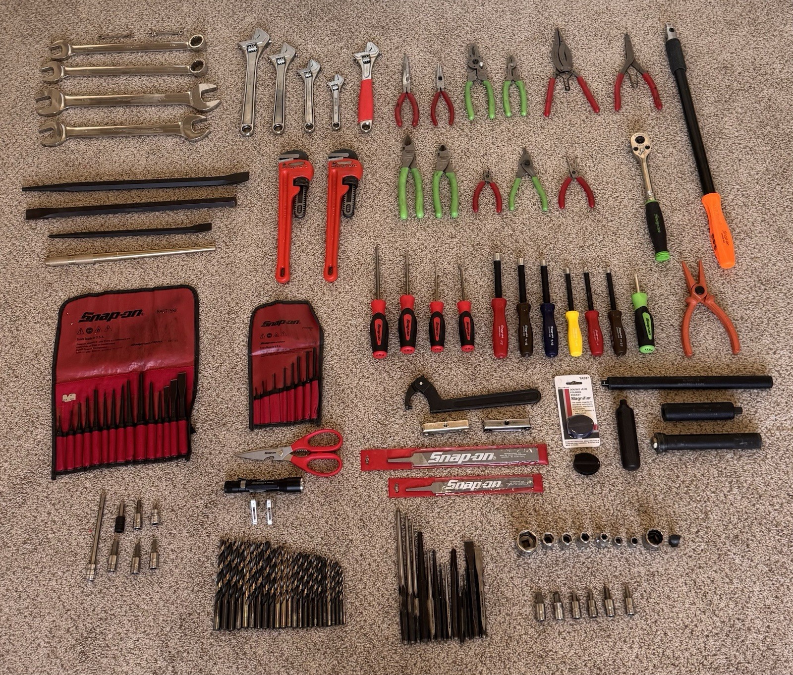 120 Piece Large Snap-on Tool Lot 120 Piece Large Snap-on Tool Lot