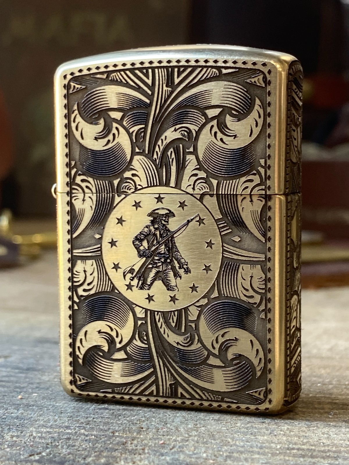 Liberty or Death | Custom Brass Armor Zippo | 5-Side Engraving | Made in USA Liberty or Death | Custom Brass Armor Zippo | 5-Side Engraving | Made in USA