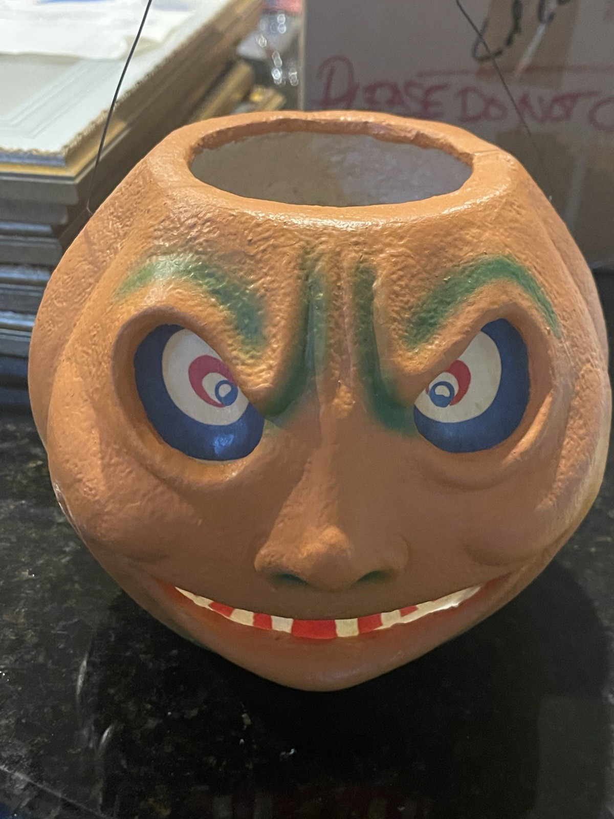 Paper Mache Pulp Novelties Pumpkin Halloween Jack O Lantern