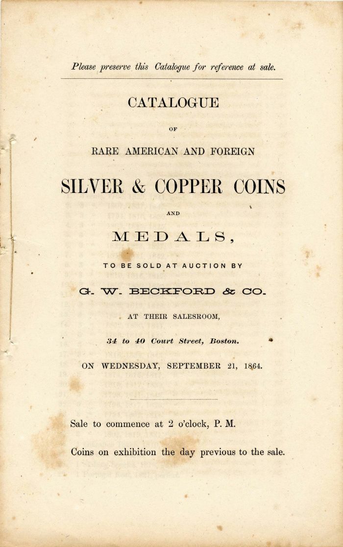 Silver and Copper Coins and Medals - Coins