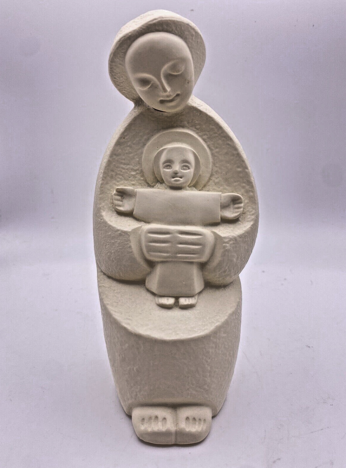 Madonna with Child White Onyx Statue