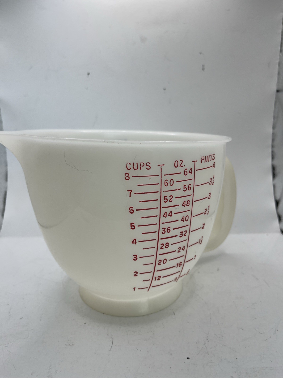 Tupperware 500-3 Mix-N-Store 8 Cup Measuring Bowl Red & Blue Vintage 1977 Tupperware 500-3 Mix-N-Store 8 Cup Measuring Bowl Red & Blue Vintage 1977