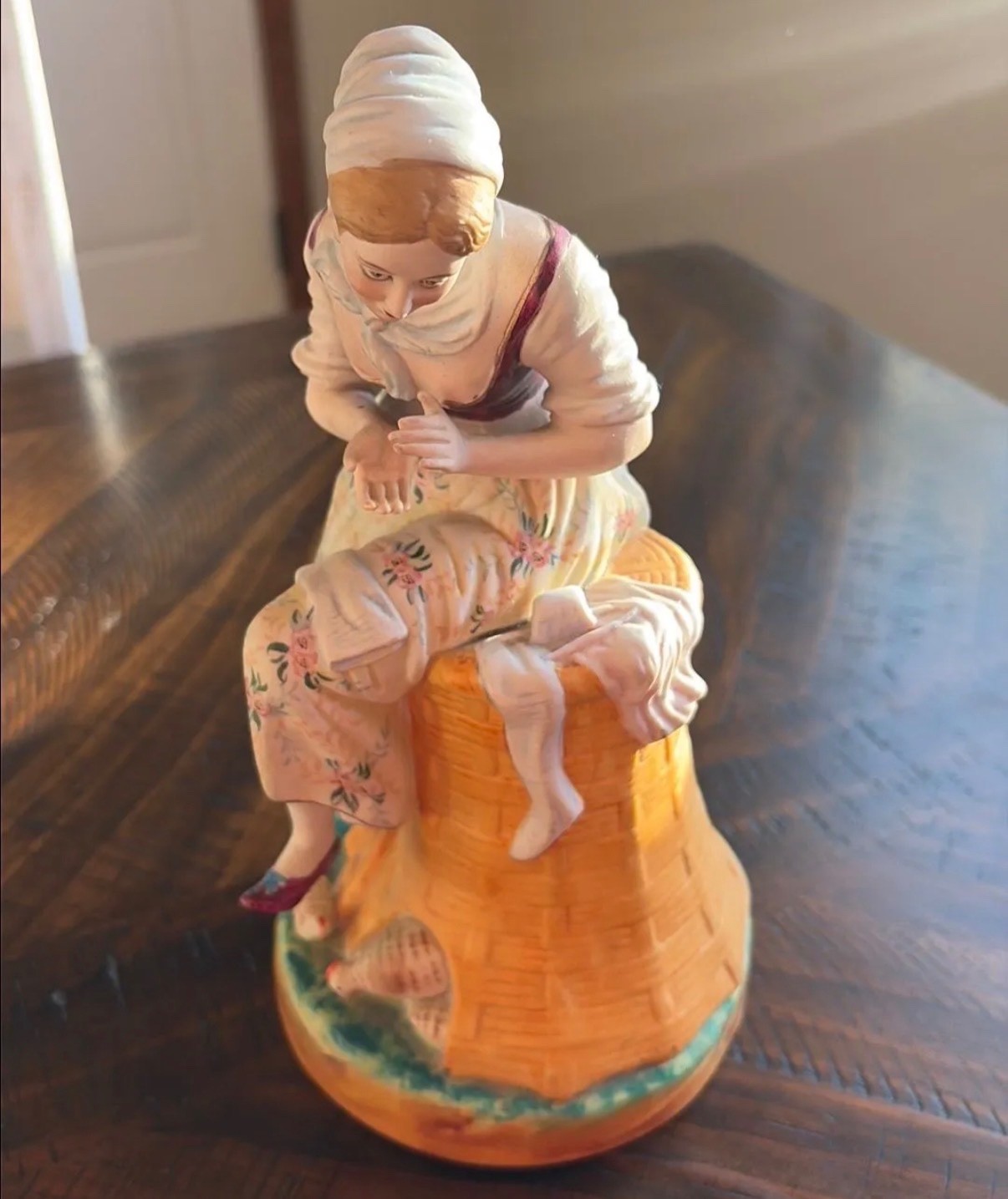 Vintage Geo. Borgfeldt Porcelain Woman Figurine – Hand Painted, 10”