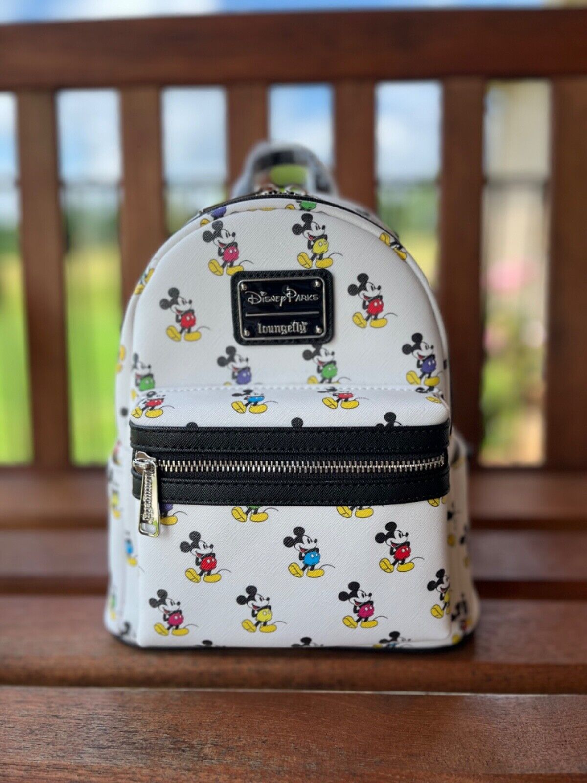 NEW Disney Parks Loungefly Pride Rainbow Mickey Mouse ALL OVER Mini Backpack 