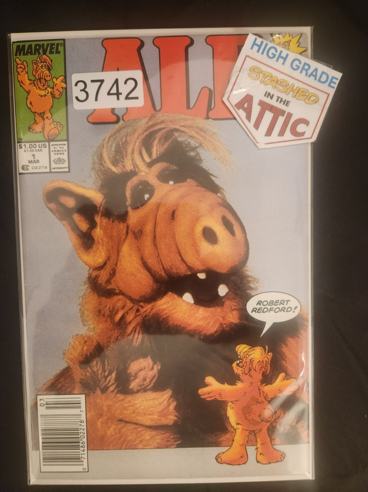 ALF #1 Newsstand Variant (Marvel Comics March 1988) - 3742 ALF #1 Newsstand Variant (Marvel Comics March 1988) - 3742