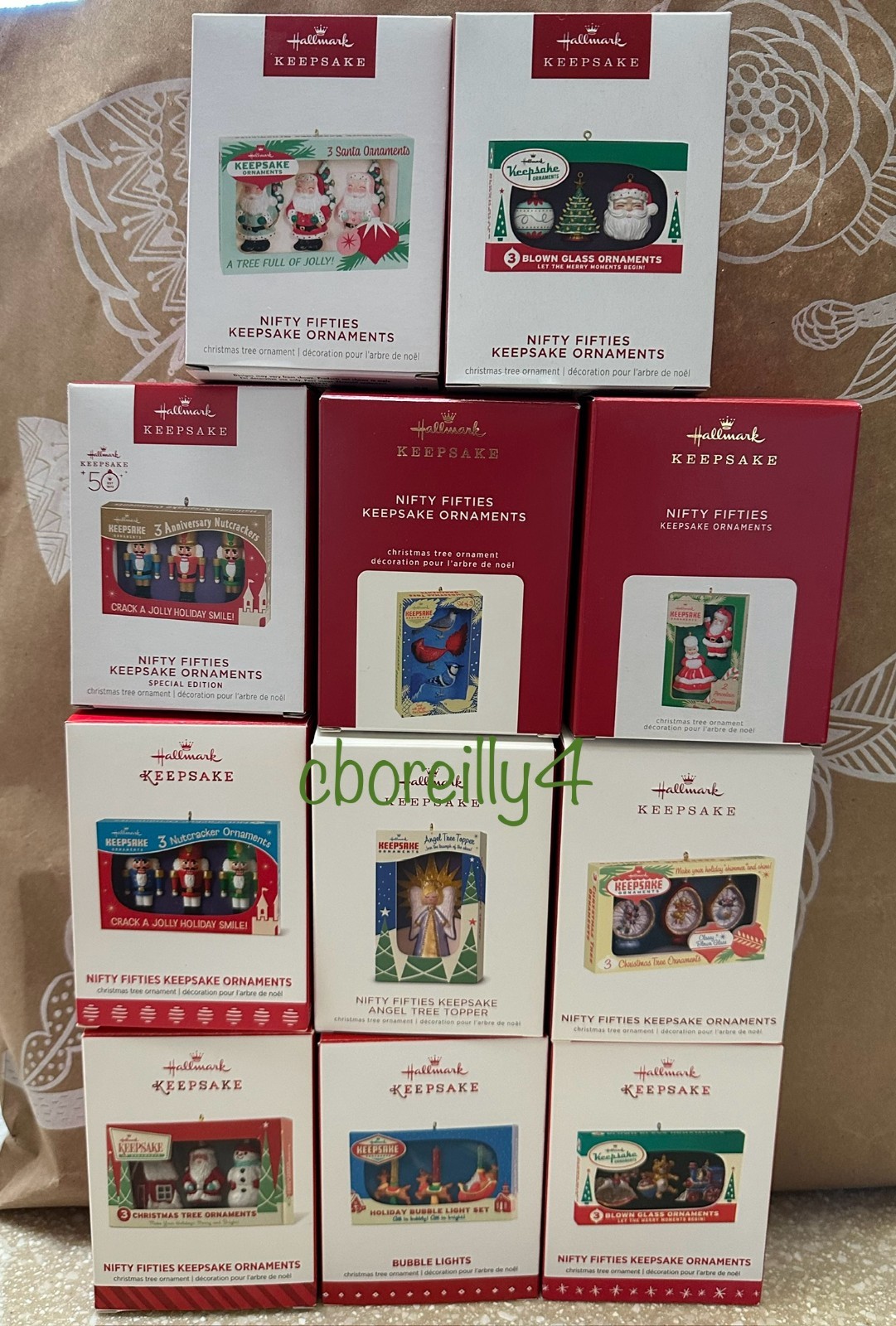 Hallmark Retro Inspired Vintage Style Ornaments Entire Collection NIFTY FIFTIES