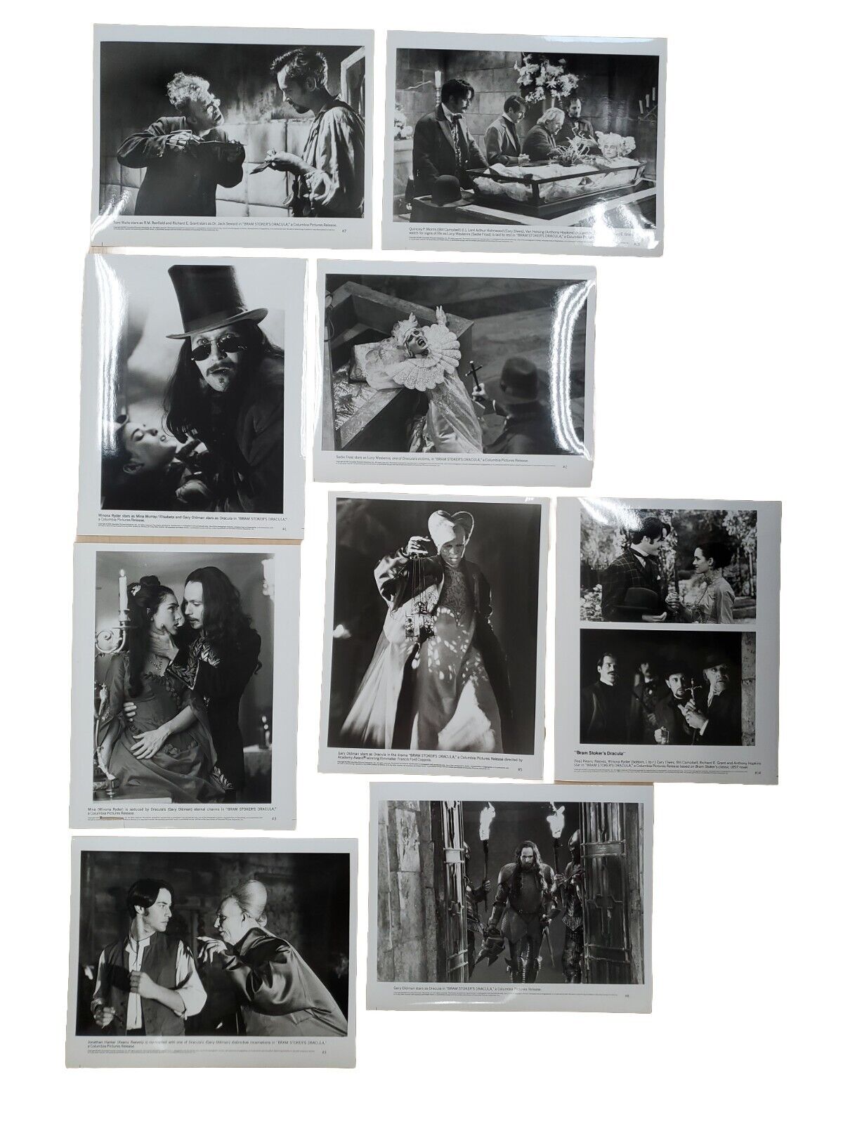 BRAM STOKER’S DRACULA Lot 14 8”x10” stills/photos Columbia Pictures Glossy 