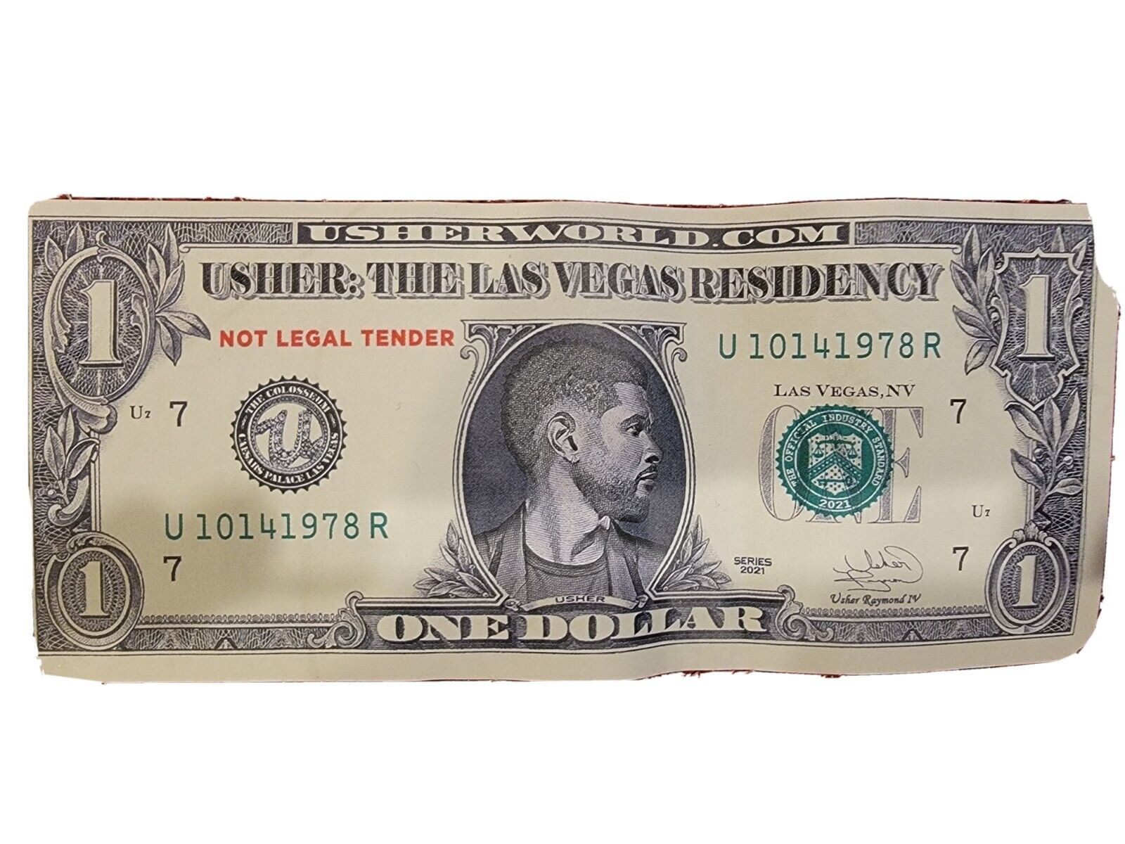 Usher Bucks from the last show of the Vegas residency