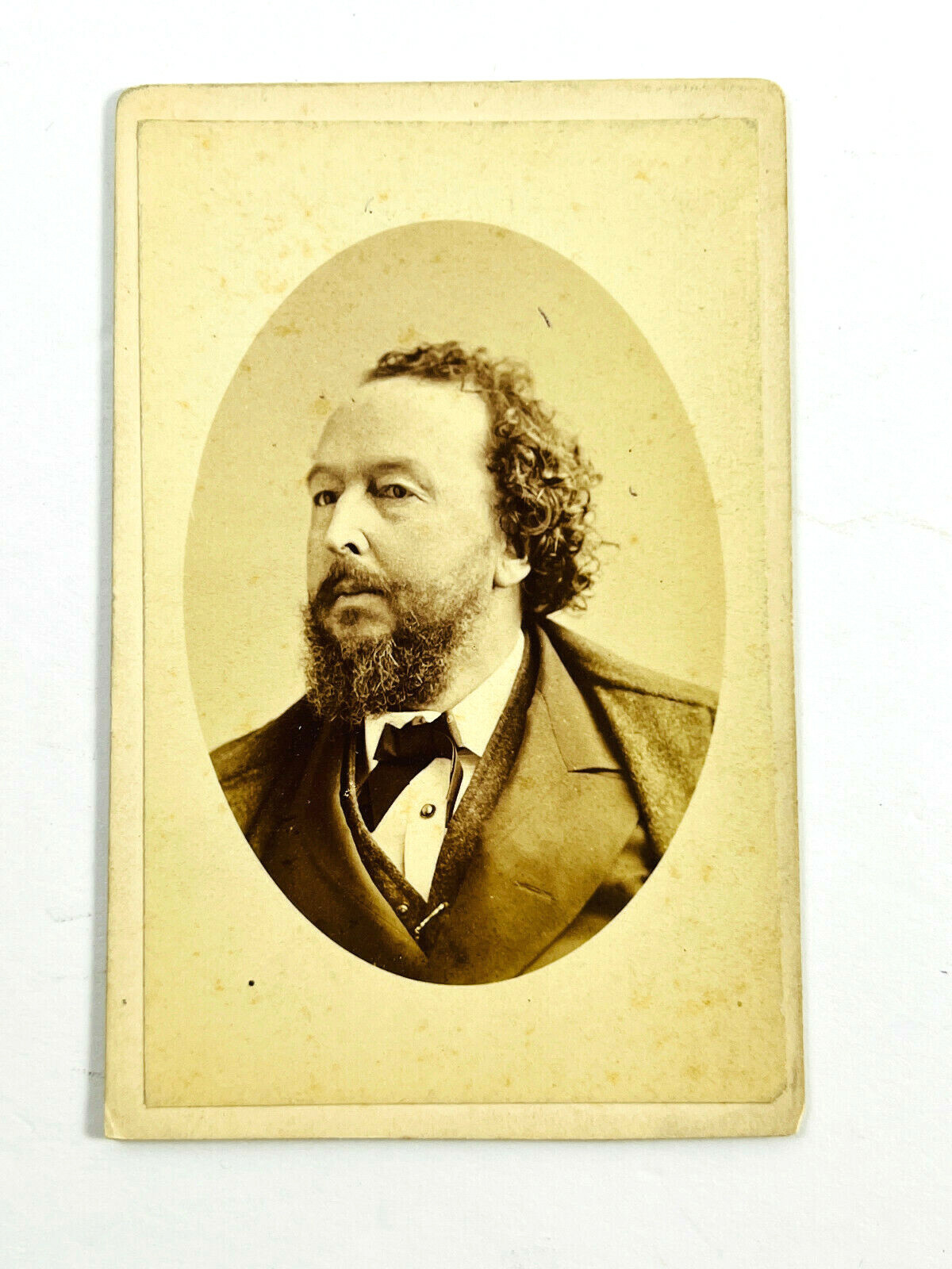 American Poet Author Bayard Taylor by Sarony NY cdv photo carte de viste