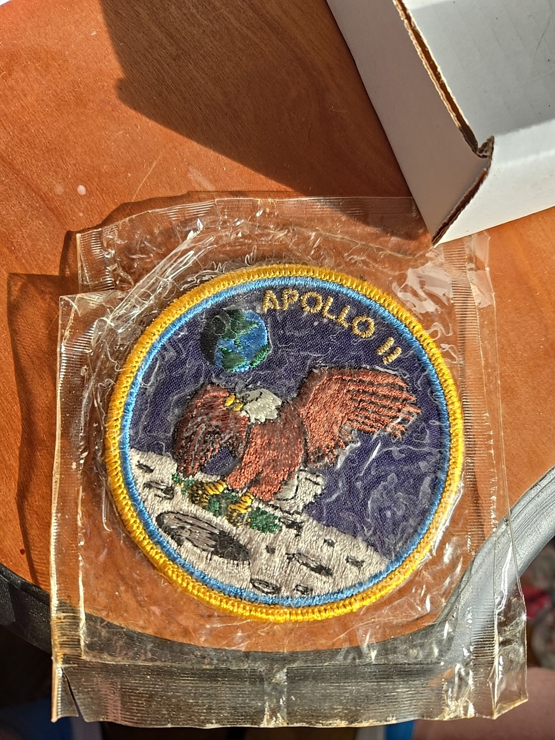 NASA Apollo 11 Authentic 1969 patch Lion Brothers Mint In Original Cellophane NASA Apollo 11 Authentic 1969 patch Lion Brothers Mint In Original Cellophane