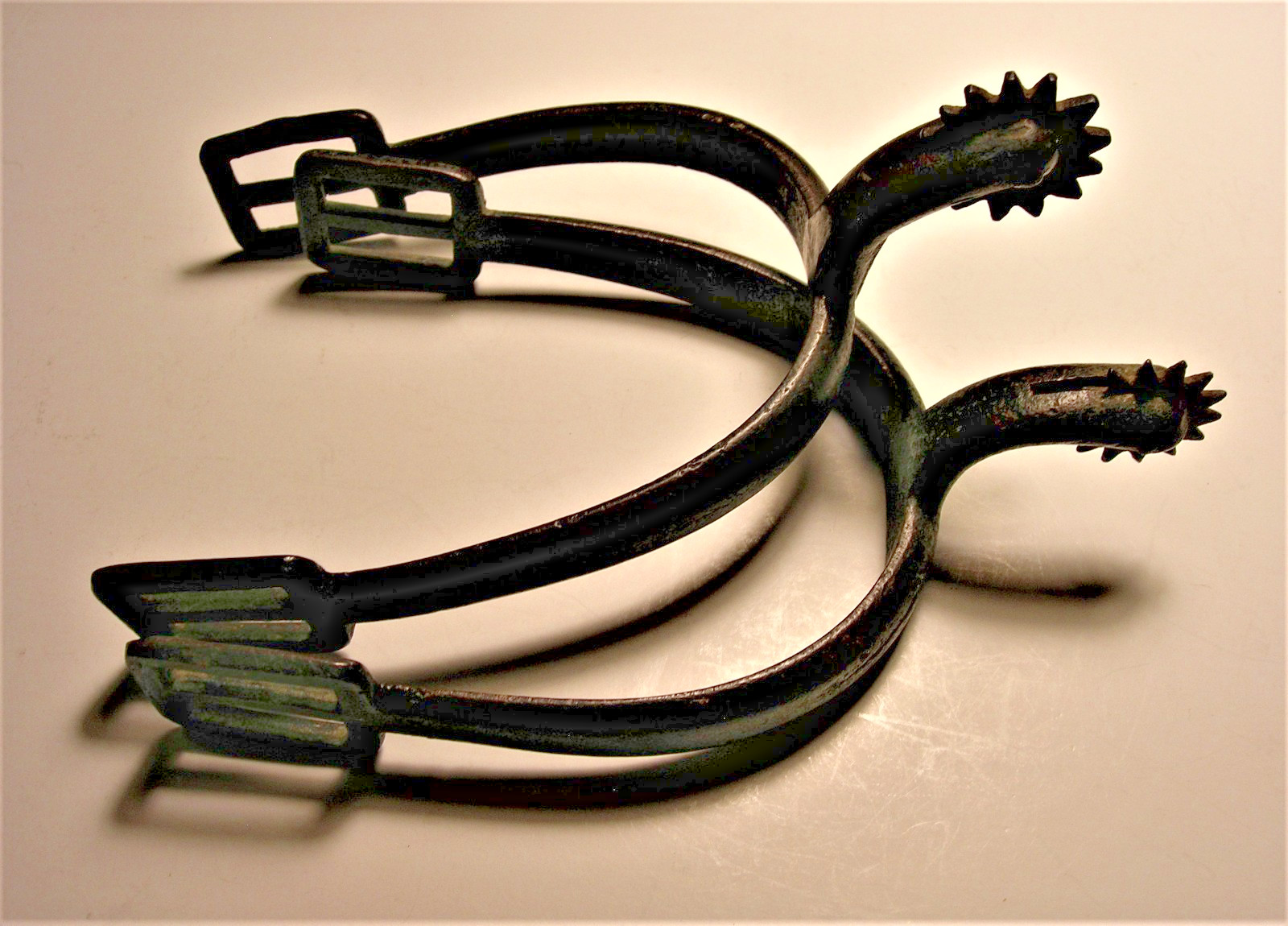 CIVIL WAR PAIR of Model 1859 McCLELLAN EQUIPMENT SPURS Made in FEDERAL ARSENALS CIVIL WAR PAIR of Model 1859 McCLELLAN EQUIPMENT SPURS Made in FEDERAL ARSENALS