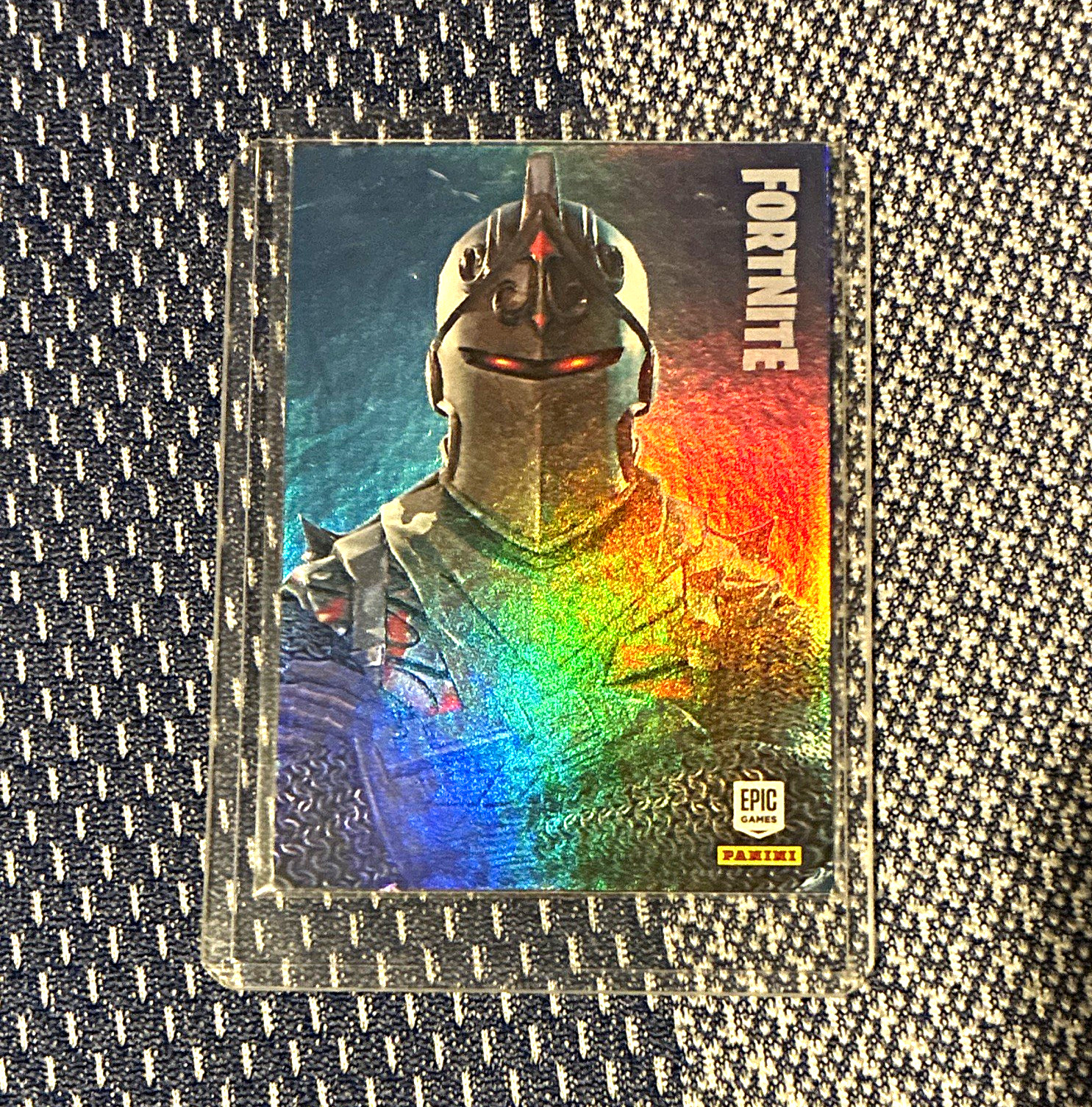 Panini Fortnite Holofoil Trading Card #252 Black Knight 2019 Epic Games Panini Fortnite Holofoil Trading Card #252 Black Knight 2019 Epic Games
