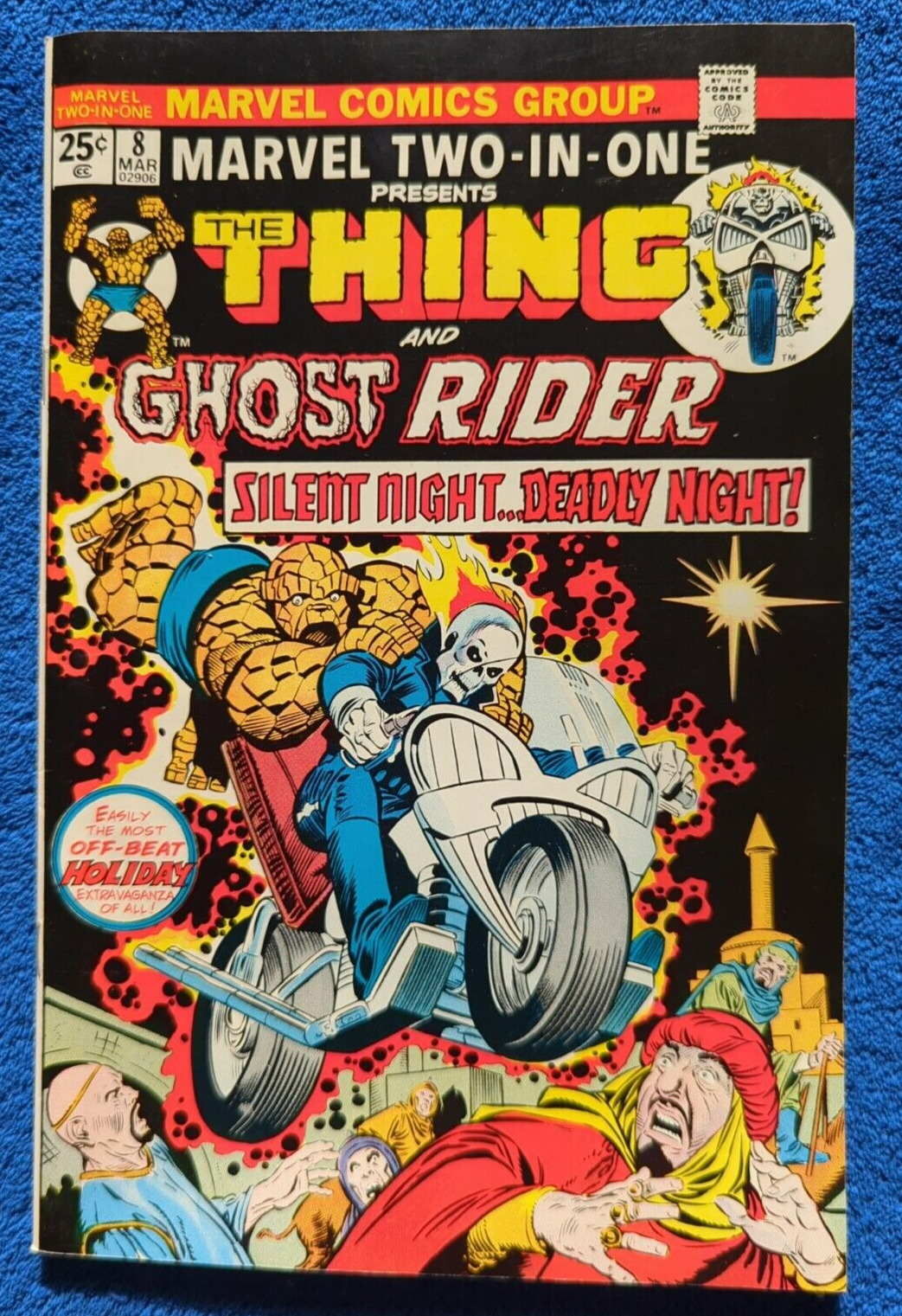 MARVEL TWO-IN-ONE #8. 1974, MARVEL. THE THING AND GHOST RIDER 9.4 NEAR MINT