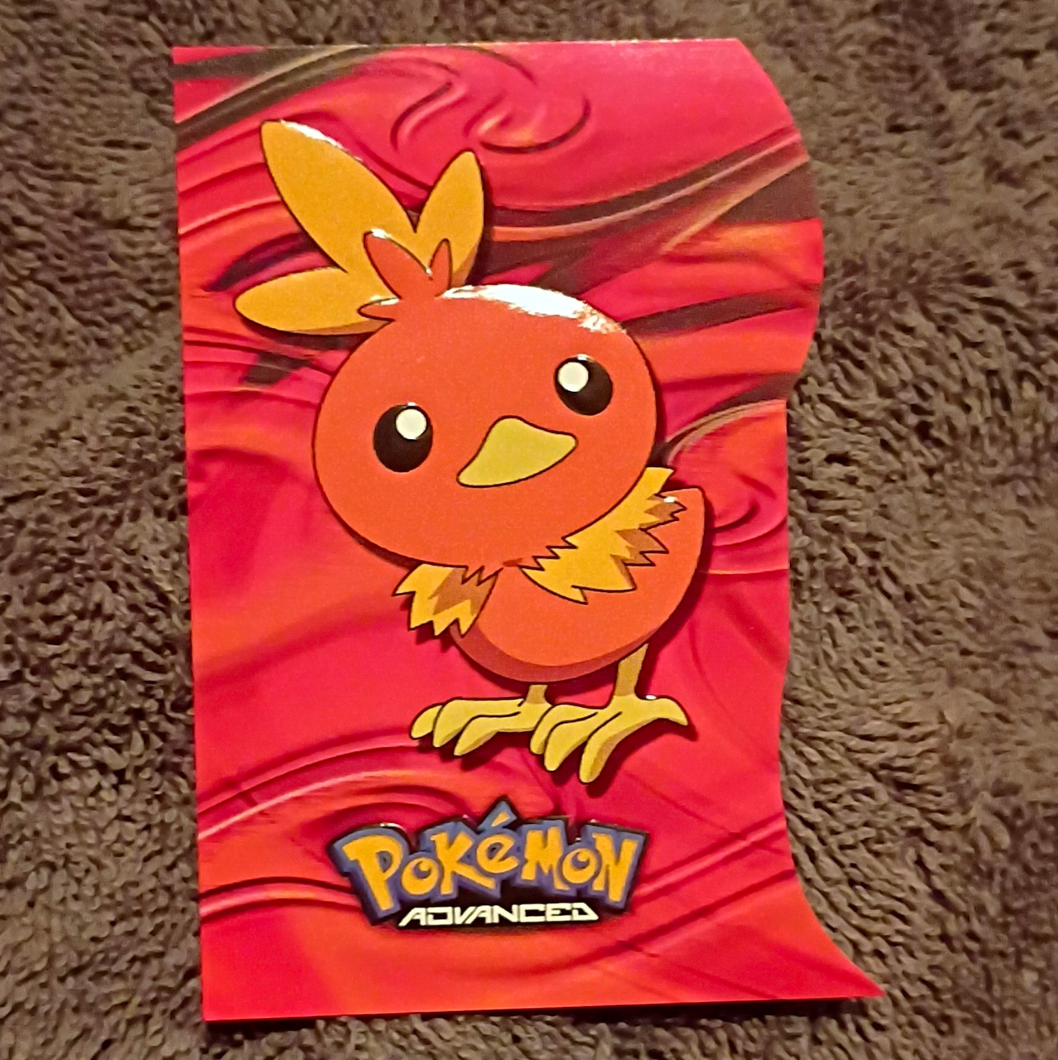 Topps Pokémon Advanced Torchic 2003 Embossed Evolution Card #7/18 Topps Pokémon Advanced Torchic 2003 Embossed Evolution Card #7/18