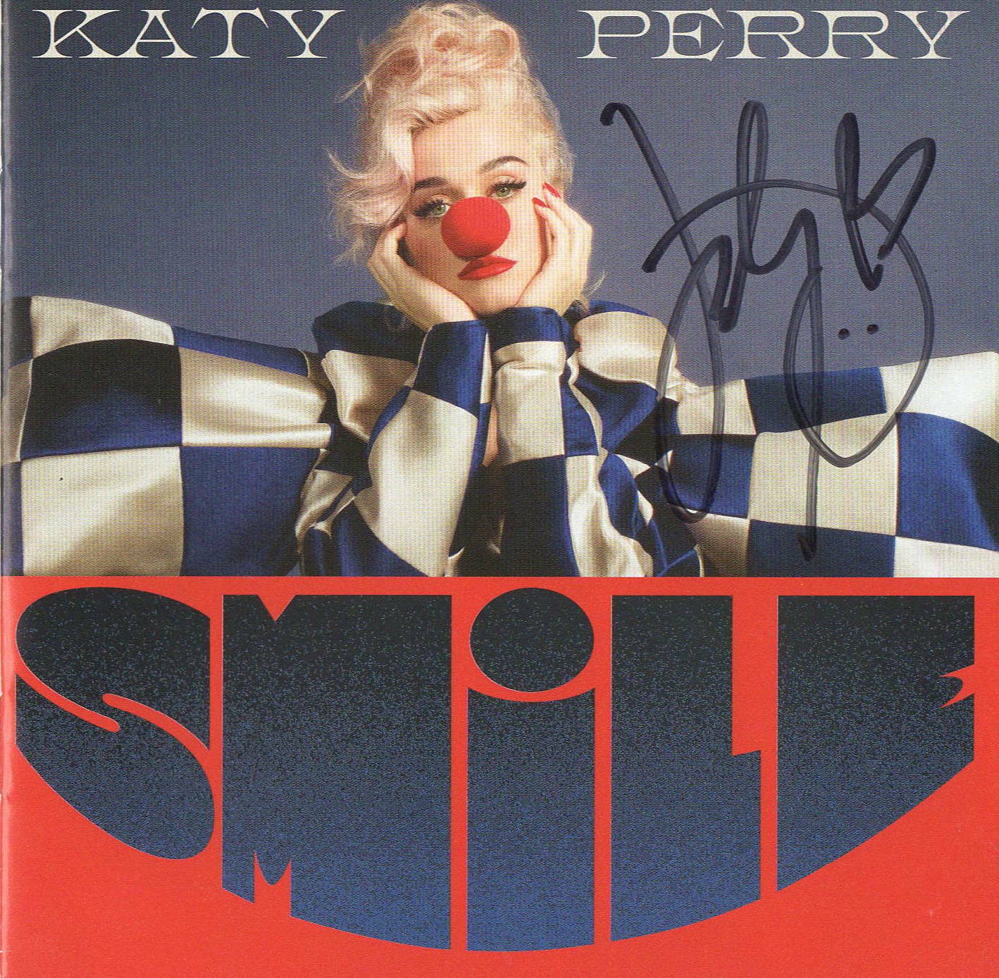 KATY PERRY SIGNED AUTOGRAPH SMILE ROCK CD BOOKLET BECKETT BAS 2