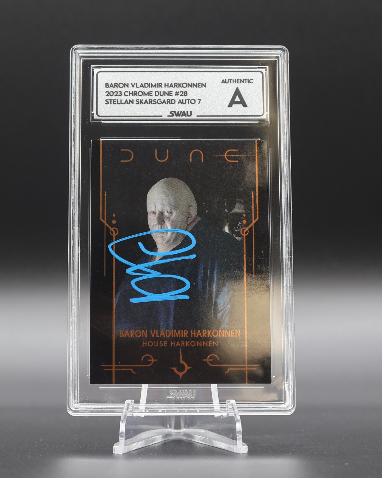 2023 Topps Chrome Dune Baron Harkonnen signed by Stellan Skarsgard SWAU 2023 Topps Chrome Dune Baron Harkonnen signed by Stellan Skarsgard SWAU