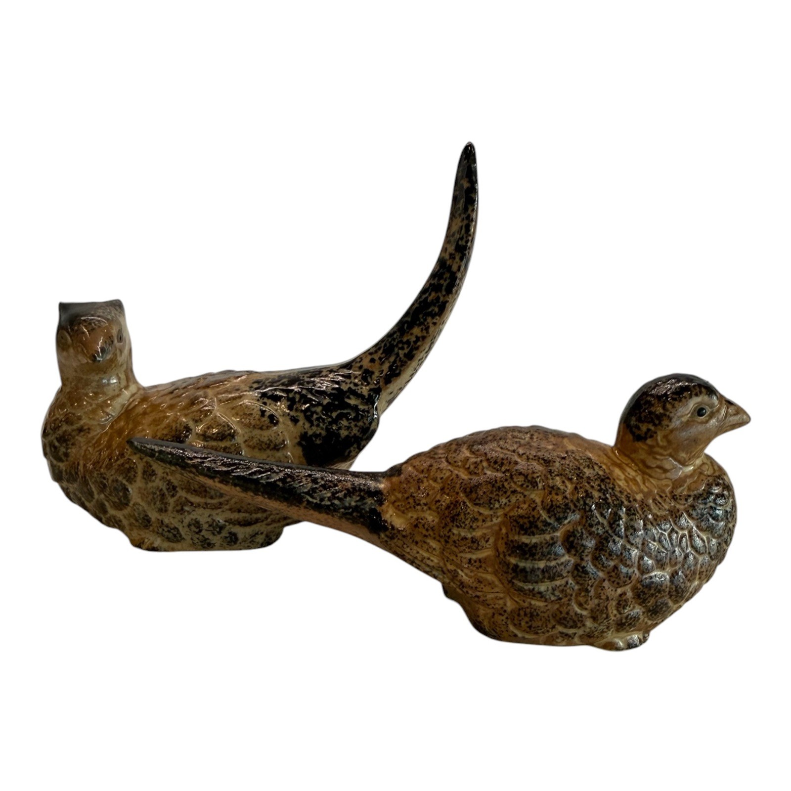 Dickmal Creations Japan Hollow Pheasant Bird Set 2 Porcelain Ceramic Birds VTG Dickmal Creations Japan Hollow Pheasant Bird Set 2 Porcelain Ceramic Birds VTG
