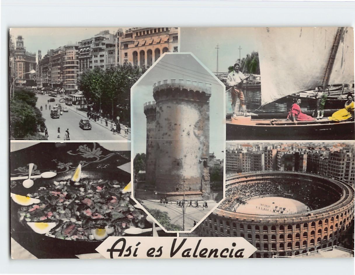 Postcard Asi es Valencia Spain Postcard Asi es Valencia Spain