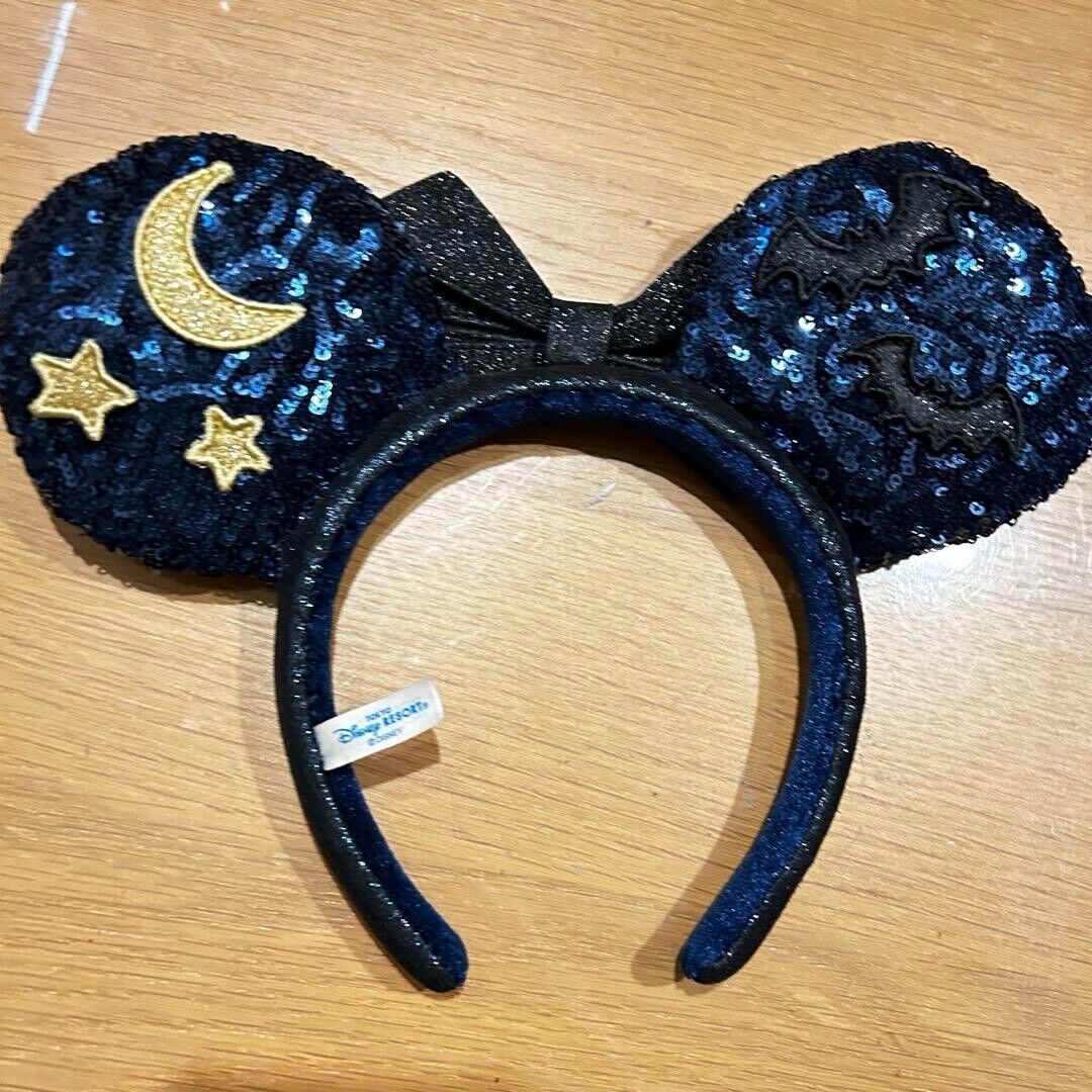 Disney Minnie Mouse Headband  Midnight Ears Halloween Tokyo Disneyland 2023