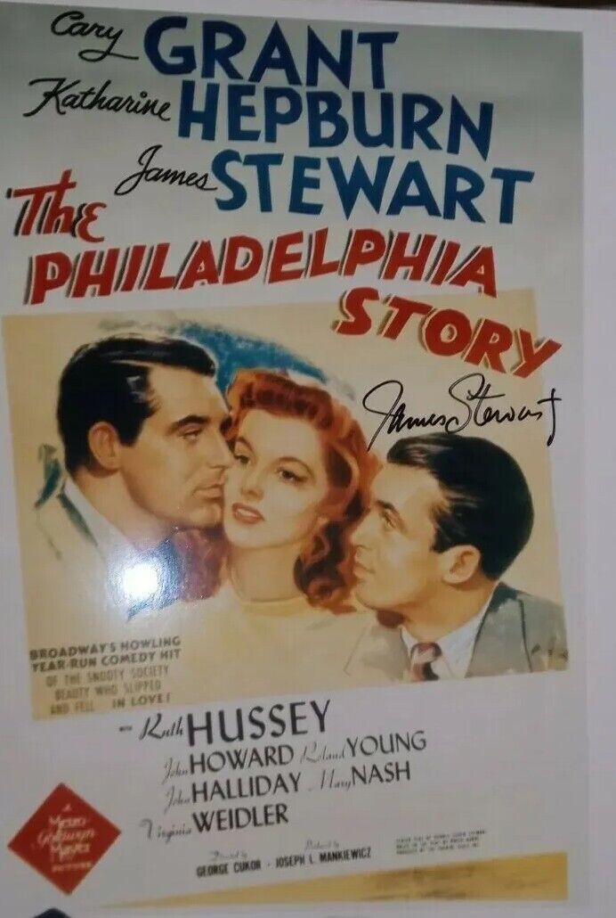 James Stewart Autograph Hand Signed Certified Authentic