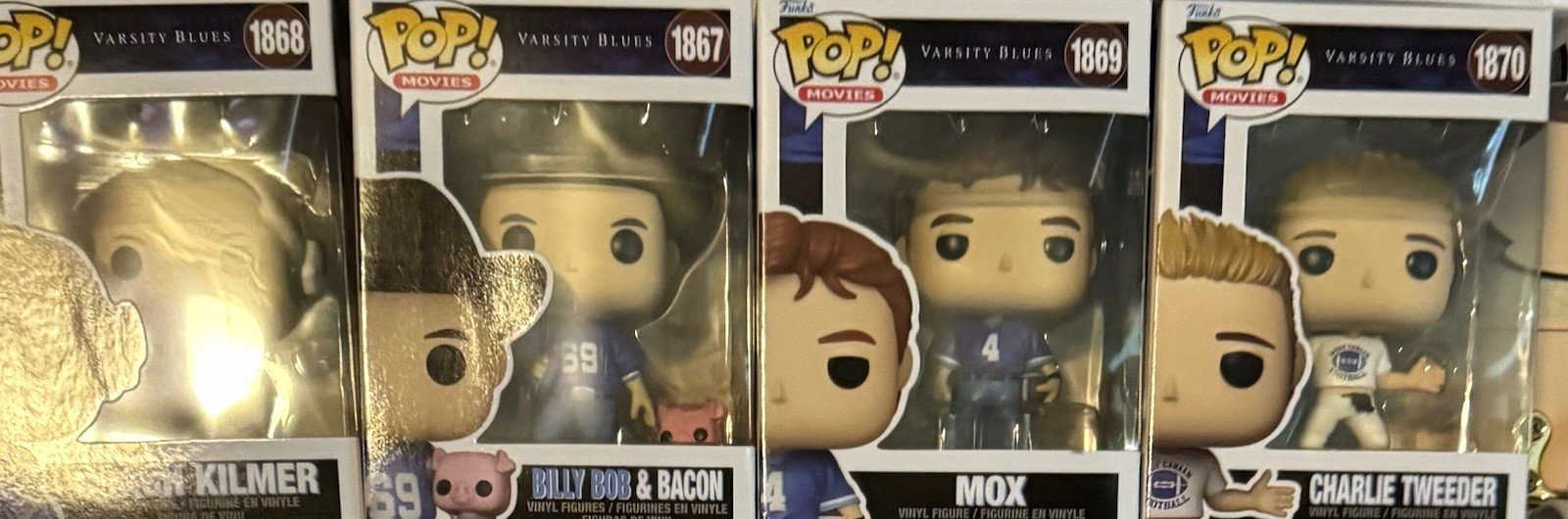 Funko Pop Varsity Blues Mixed Lot 4 Boxed Vinyl Figures Billy Bob Mox